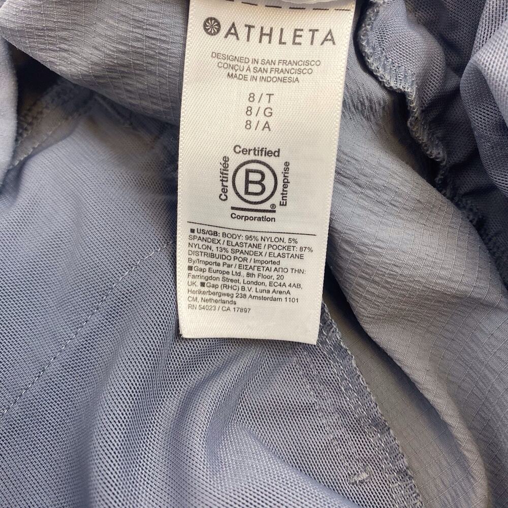 Athleta Trekkie North High Rise Jogger Pants Blue Hiking Outdoor Size 8 Tall - Picture 6 of 10